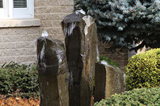 Ceramic Vase Fountain on patio